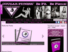 Tablet Screenshot of blog.cougarfitnessclub.com